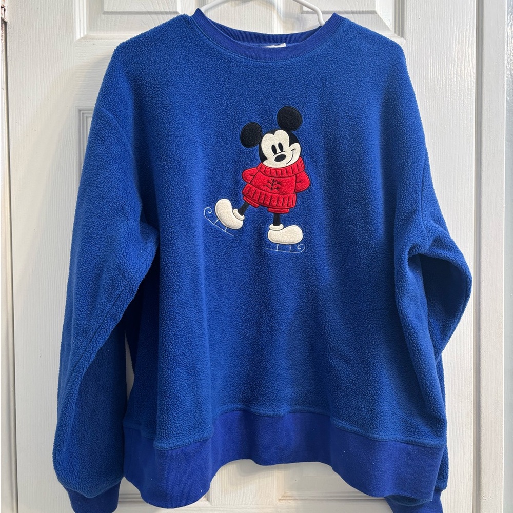 Blue Mickey Mouse Fleece Sweater